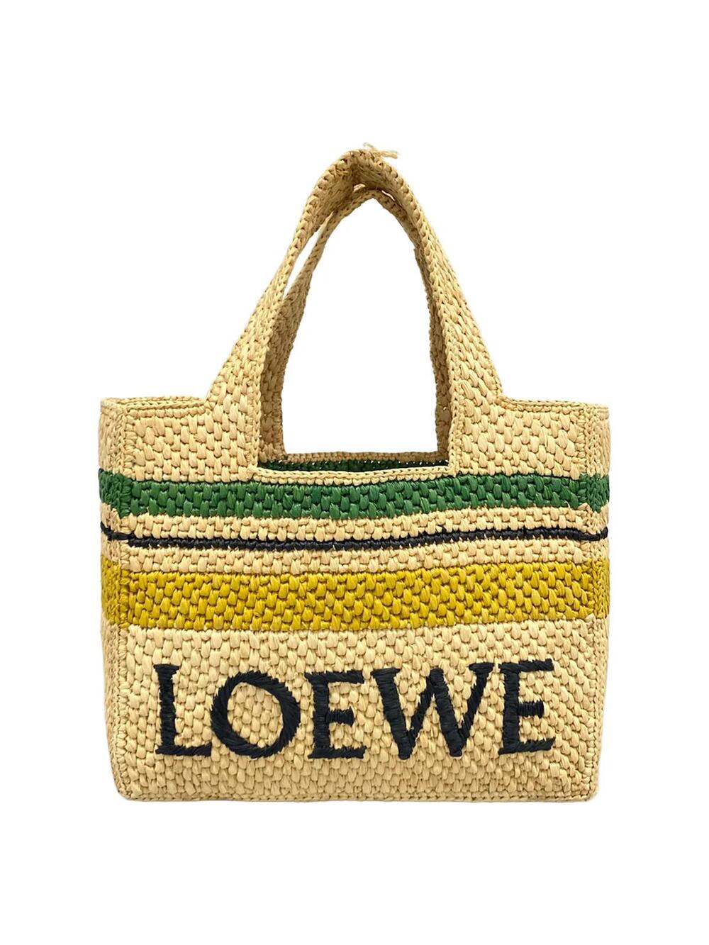 Loewe Font Tote Small Beige Black Multi #290663L89B